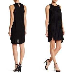 FRENCH CONNECTION Polly Dress in Black Pleats Sleeveless Size 6